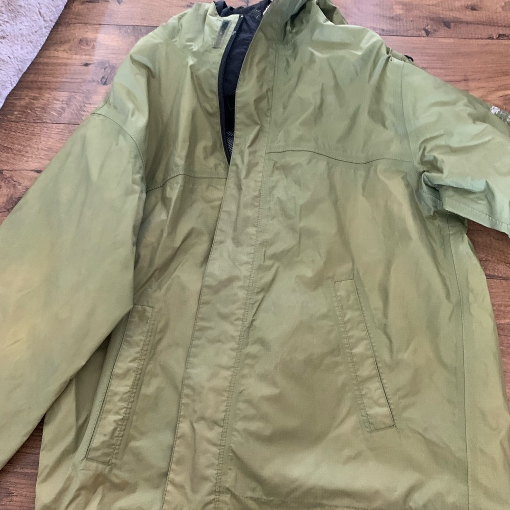 Youth Green rain Jacket